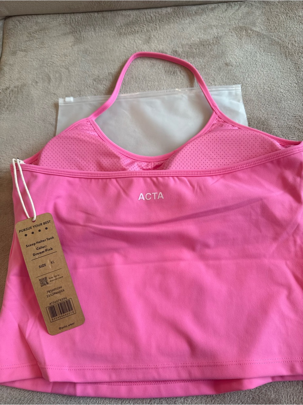 Acta Pink Halter Top - Picture 2 of 4